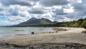 Croagh Patrick from Old Head Beach, Co. Mayo