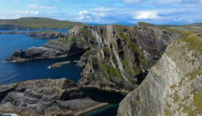 Rugged cliffs in Co. Kerry