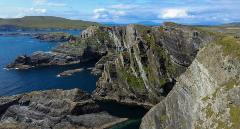 Rugged cliffs in Co. Kerry