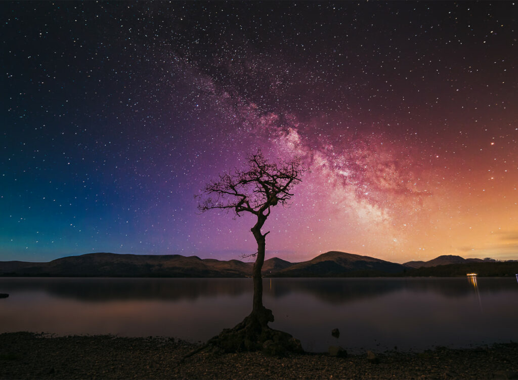 Starry night at Loch Lomond